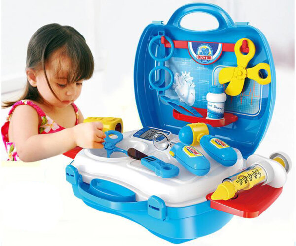 Doctor toy set play suitcase