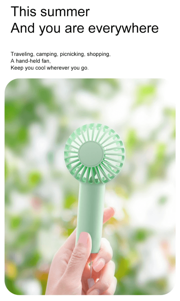 Mini Handheld Pocket Portable Fan - Image 3