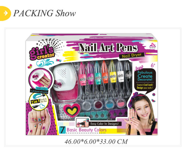 Nail Art activity  with brush 2-in-1  Pen and Brush