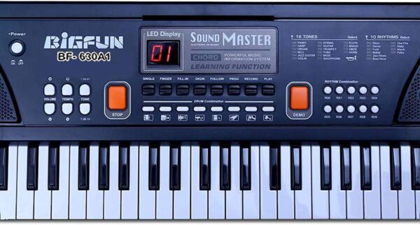 Piano Keyboard with Led Display & Microphone Multi-Function - Image 2