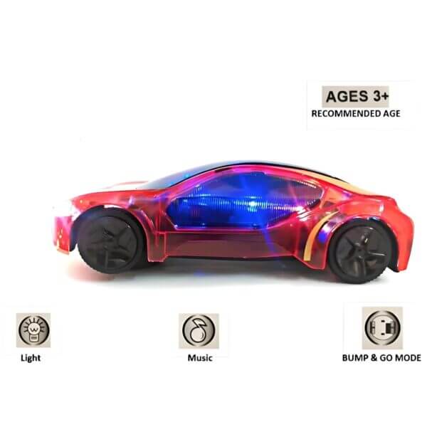 Spider Electronic Toy Car with Colorful Tumbling Light - Image 3