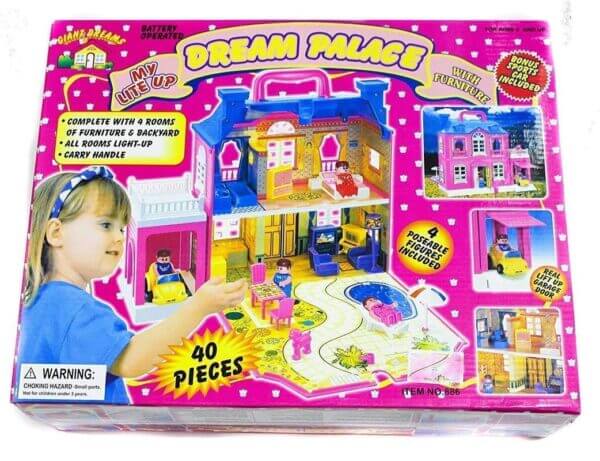 Dream Palace Doll House with Light Furniture