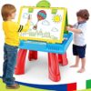 Kids Easel Projection Painting Desk, Chalk Board, White Board - Image 2
