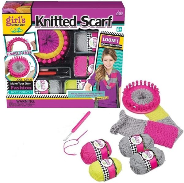 Knitting Scarf Set