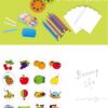 Kids Easel Projection Painting Desk, Chalk Board, White Board - Image 5