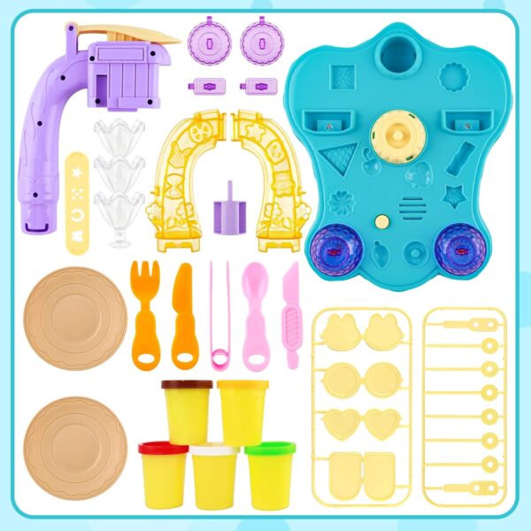 Playdough Ice Cream Set with Music and Lights - Image 4