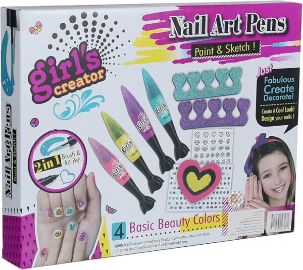 Generic Plastic Nail Art Pens Fashion Design - Image 2