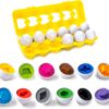 Matching Eggs Shapes and Colors