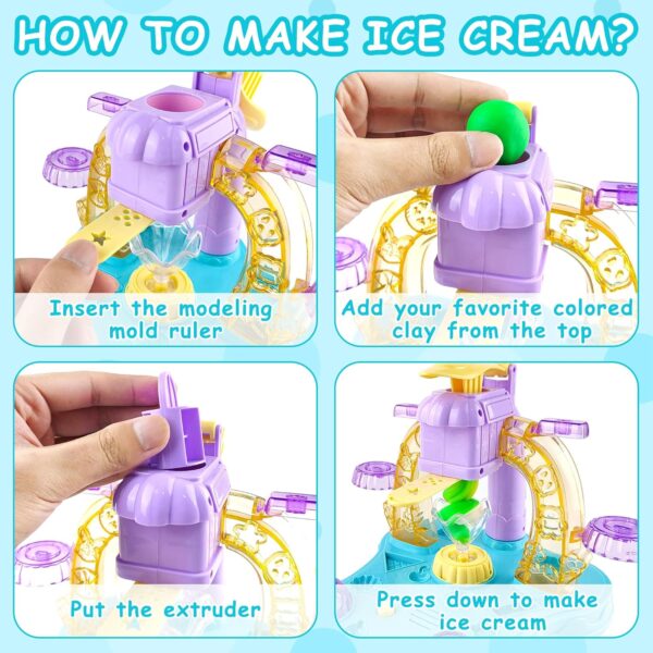 Playdough Ice Cream Set with Music and Lights - Image 3