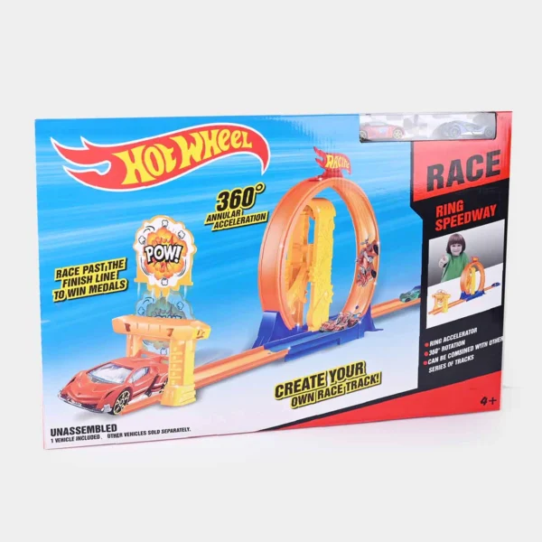 Hot Wheels Track Set With Metal Car