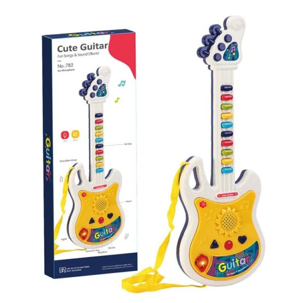 Mini Guitar  Microphone with Lights and Sound