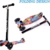 Foldable Scooter for Kids 3 Wheel Scooter with Light Up Wheels