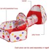 3-in-1 Kids' Play Tent with Tunnel and Ball Pit - Image 4