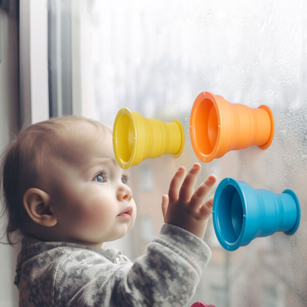 Kids Rainbow Silicone Cup - Image 3