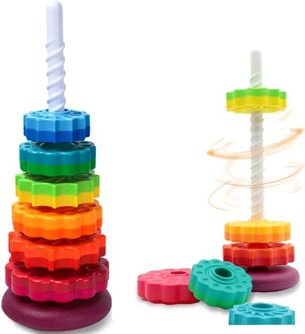 Spiral Rainbow Stacking Tower - Image 5