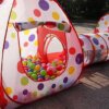 3-in-1 Kids' Play Tent with Tunnel and Ball Pit - Image 9