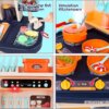 Large Kitchen Set Kids Play House Toys Set Simulation Sound Light Steam Suit Cook Spray Water - Image 3