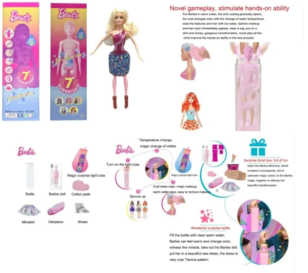 Water Activated Color-Changing Doll - Image 4