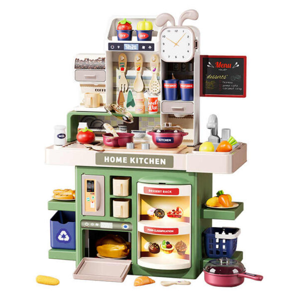 Play Kitchen Set with Steam Lights