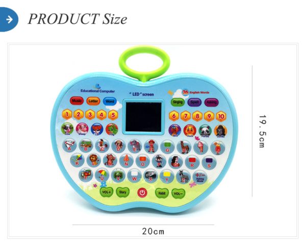 Apple Shaped Educational LED Pad with Sounds - Image 4