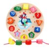 Wooden Shape Sorting Clock Puzzle - Image 5