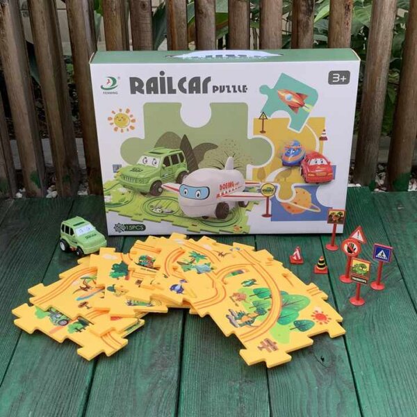 Railcar Puzzle Playset – 15PCS - Image 9