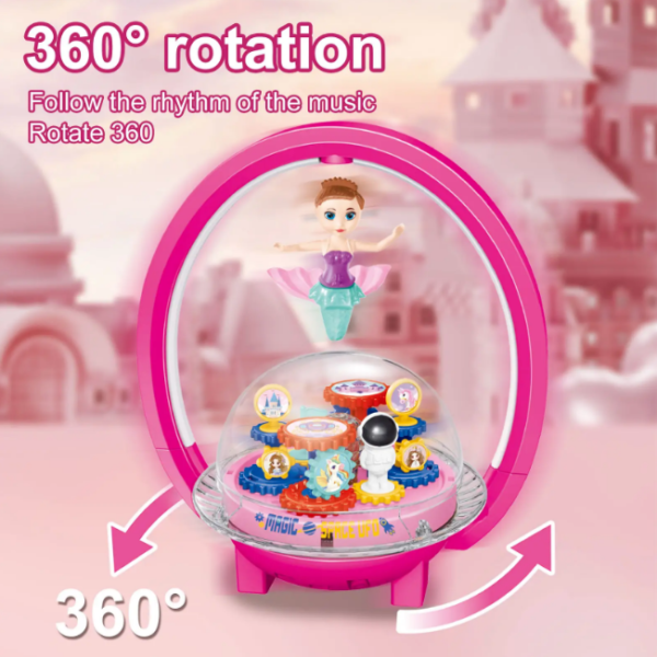 Magical Spinning Mermaid Doll with Lights & Music - Image 2