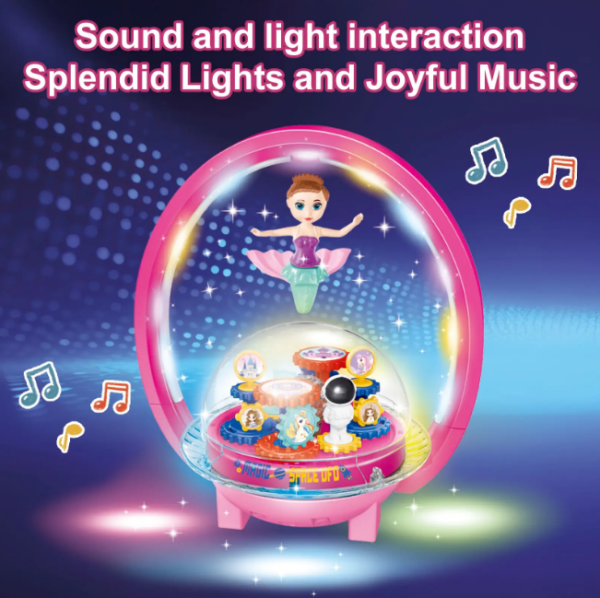 Magical Spinning Mermaid Doll with Lights & Music