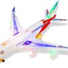 Battery-Operated Airplane with Lights & Sound Bump-and-Go LED Airplane Toy - Image 2