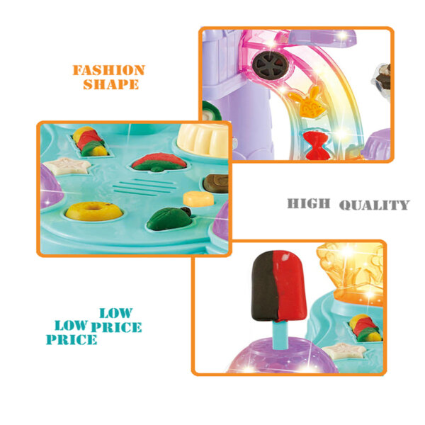 Ice cream maker play set with play dough and accessories - Image 6