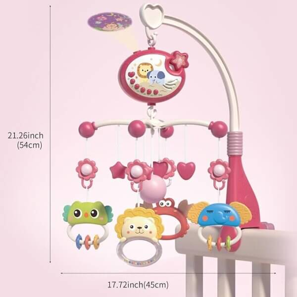 Musical Baby Crib Mobile with Lights and Remote Control - Image 9