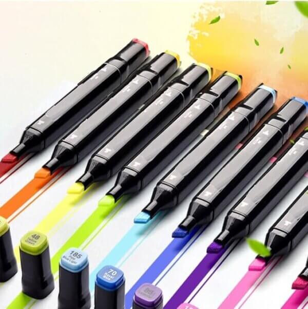 24-Piece Dual-Tip Alcohol Markers Set