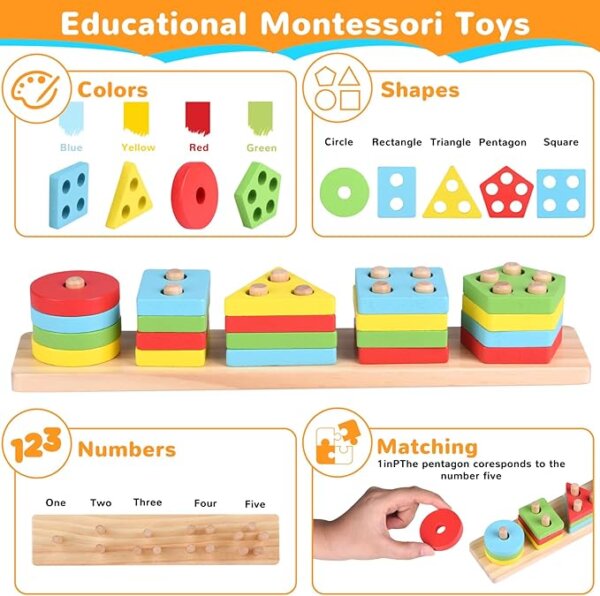 Montessori Wooden Geometric Shape - Image 7
