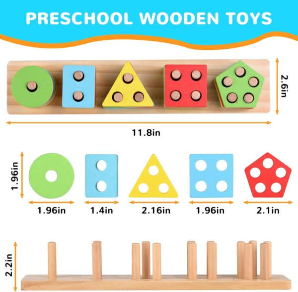 Montessori Wooden Geometric Shape - Image 8