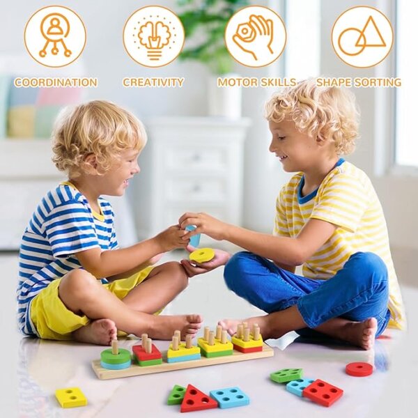 Montessori Wooden Geometric Shape - Image 5