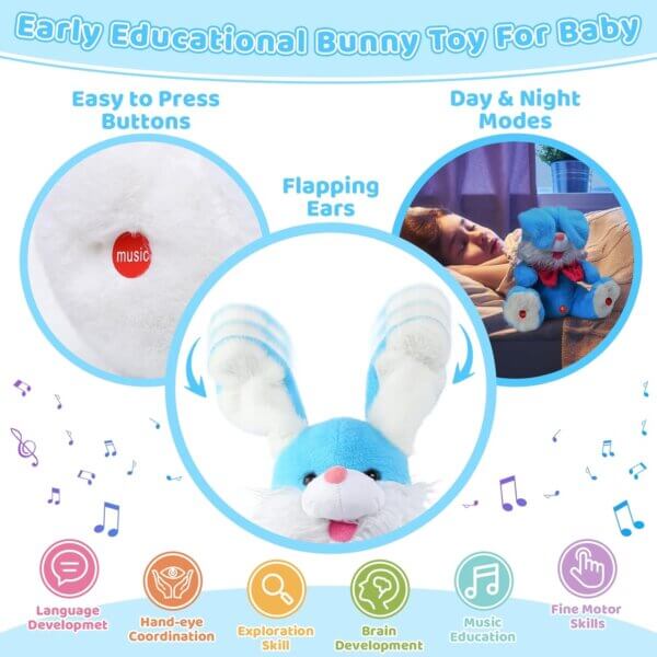 Interactive Singing  Talking Plush Bunny - Image 3