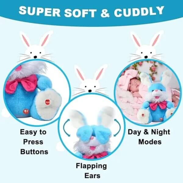 Interactive Singing  Talking Plush Bunny - Image 6