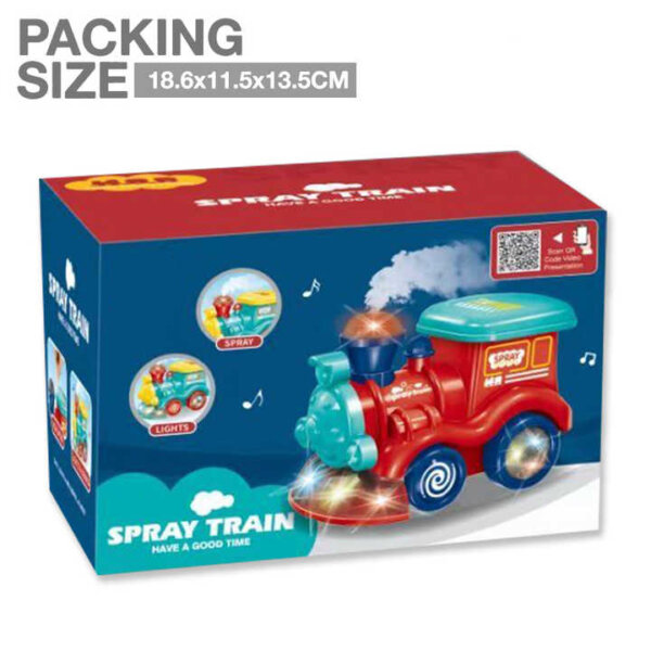 Musical Spray Steam Train Toy with Lights and Mist - Image 6