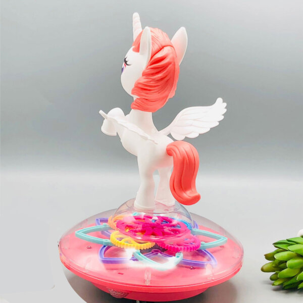 Dancing Light Up Unicorn with Music and 360° Rotation - Image 3