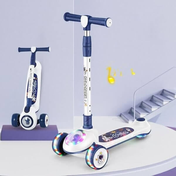 Kick Scooter with 3 Light Up Wheels - Image 3