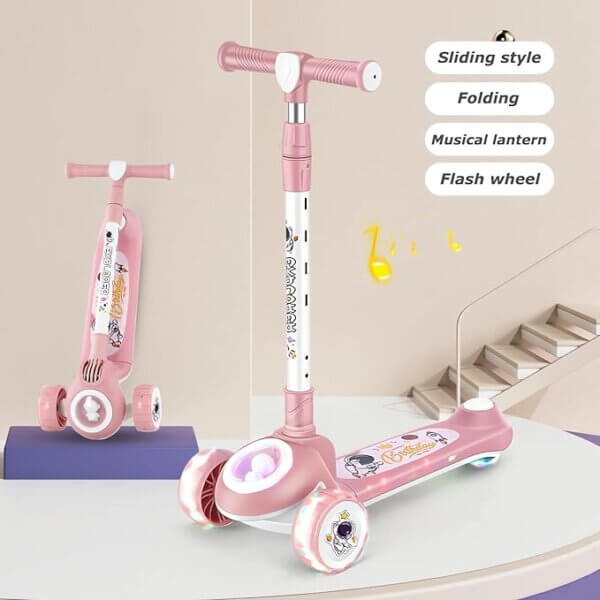 Kick Scooter with 3 Light Up Wheels - Image 4