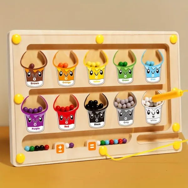 2 in 1 Montessori Toddler Sorting Colors Busy Board - Image 7