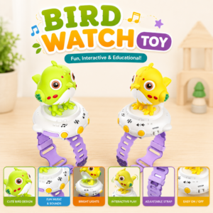 Bird Watch Toy with Adjustable Wrist Strap, Music, Lights